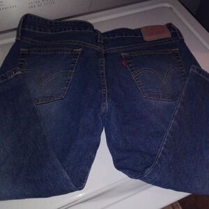 Blue Denim Jeans Capris